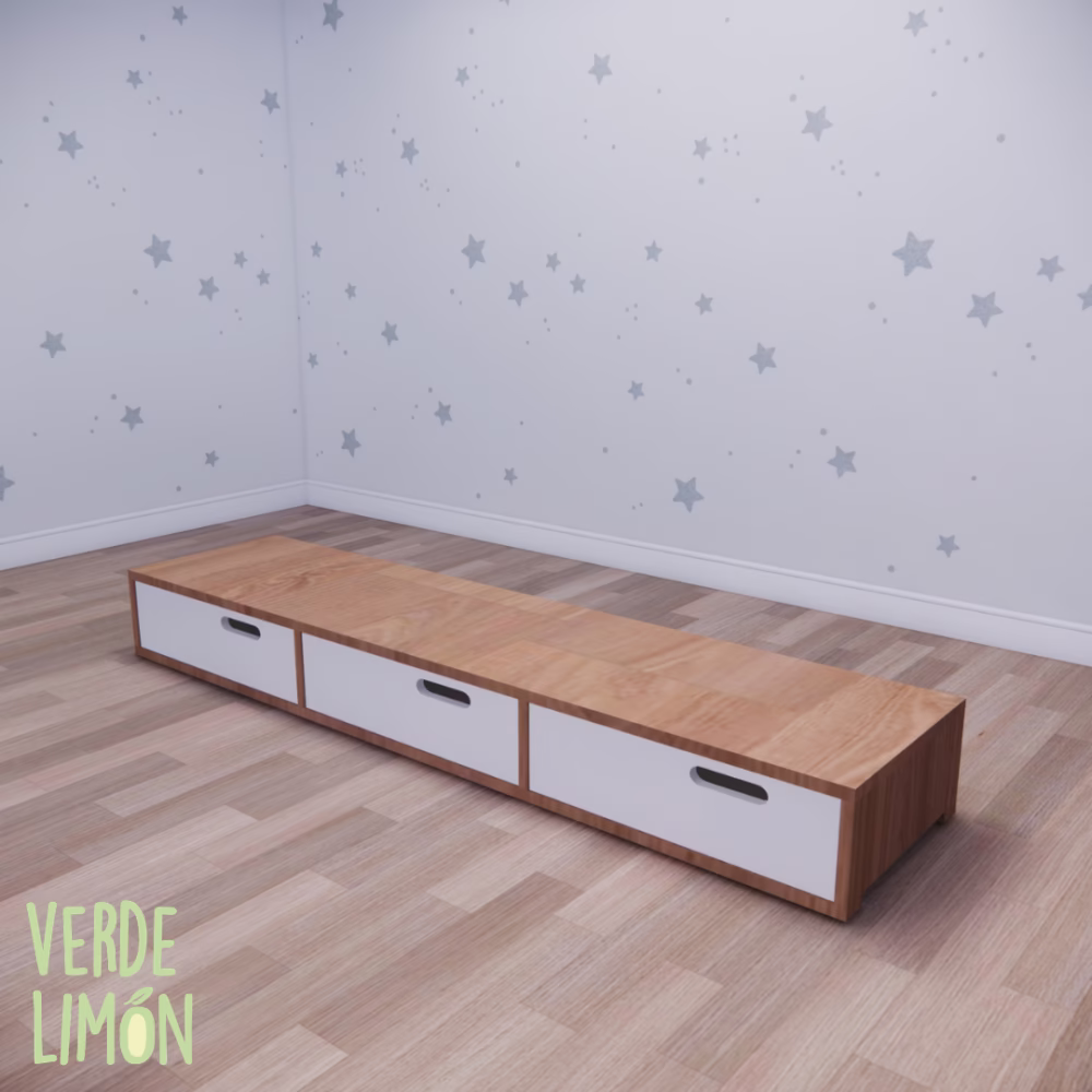 mueble cajon kiki bajo cama guardado