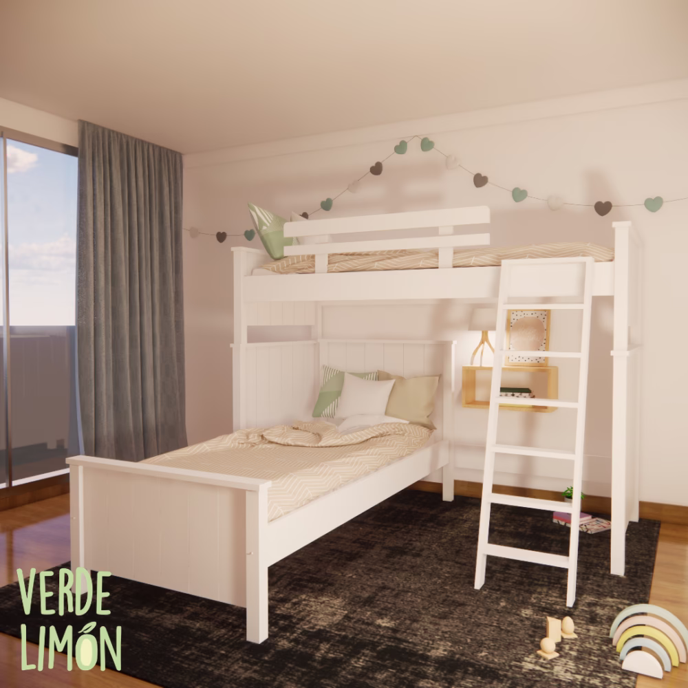 esquinera potter super cama en l dormitorio