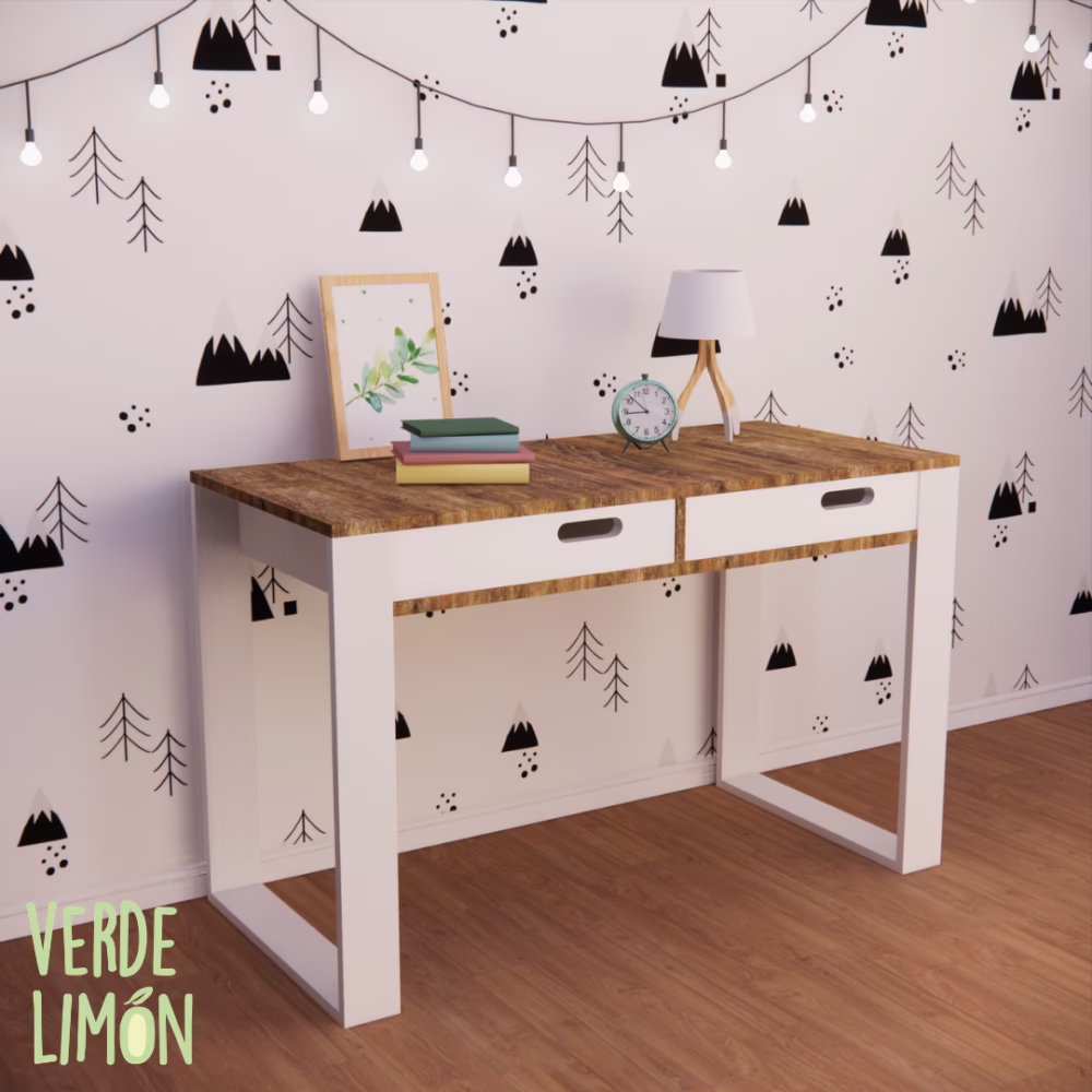 escritorio kiki moderno con cajones funcional dormitorio