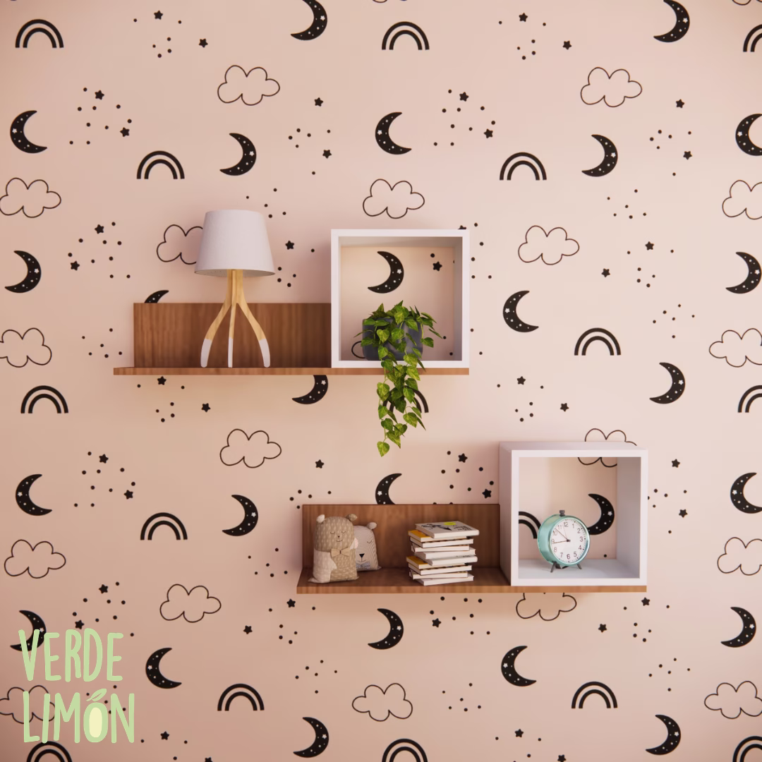 repisas kiki 90x35 estantes pared dormitorio