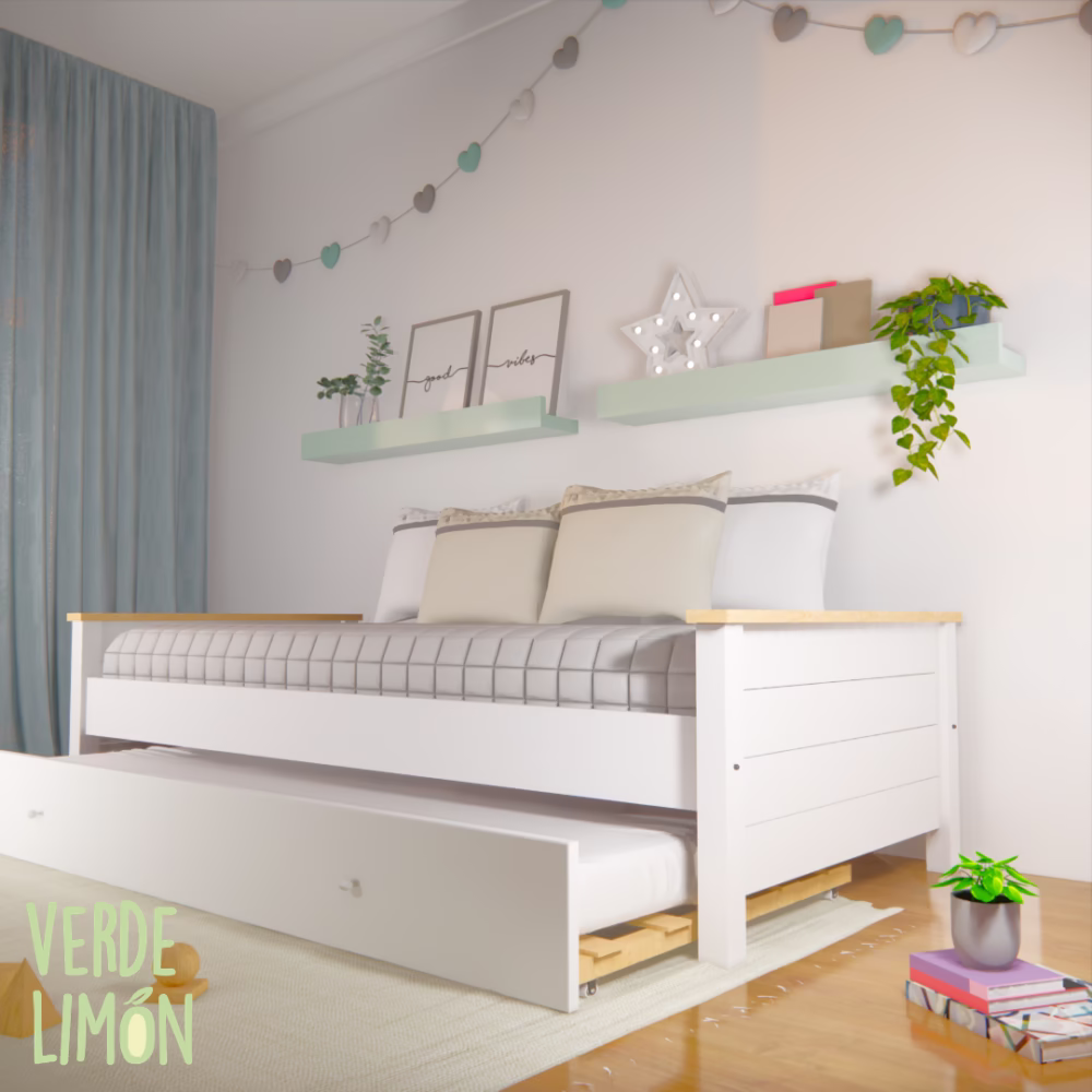 divan terra con carro fijo cama extra