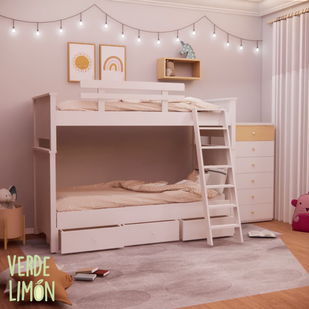 cama superpuesta potter con cajones