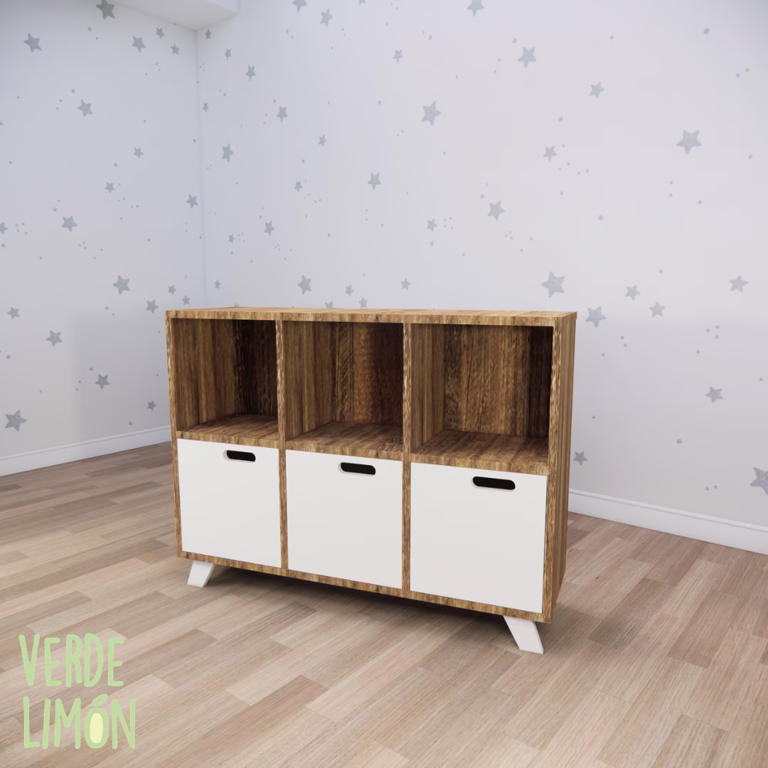 juguetero montessori kiki organizador infantil madera