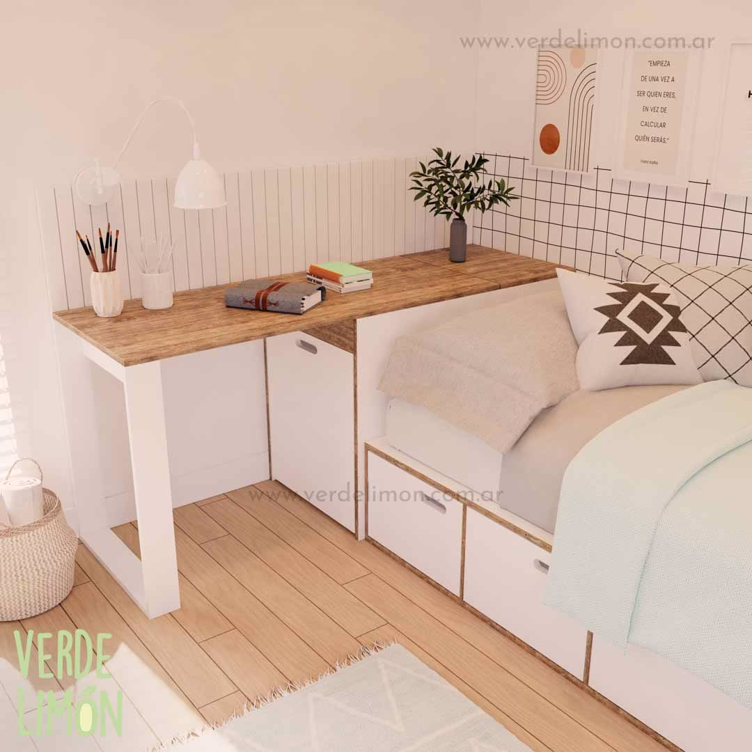 Cama Box con Escritorio Kiki - Imagen 3