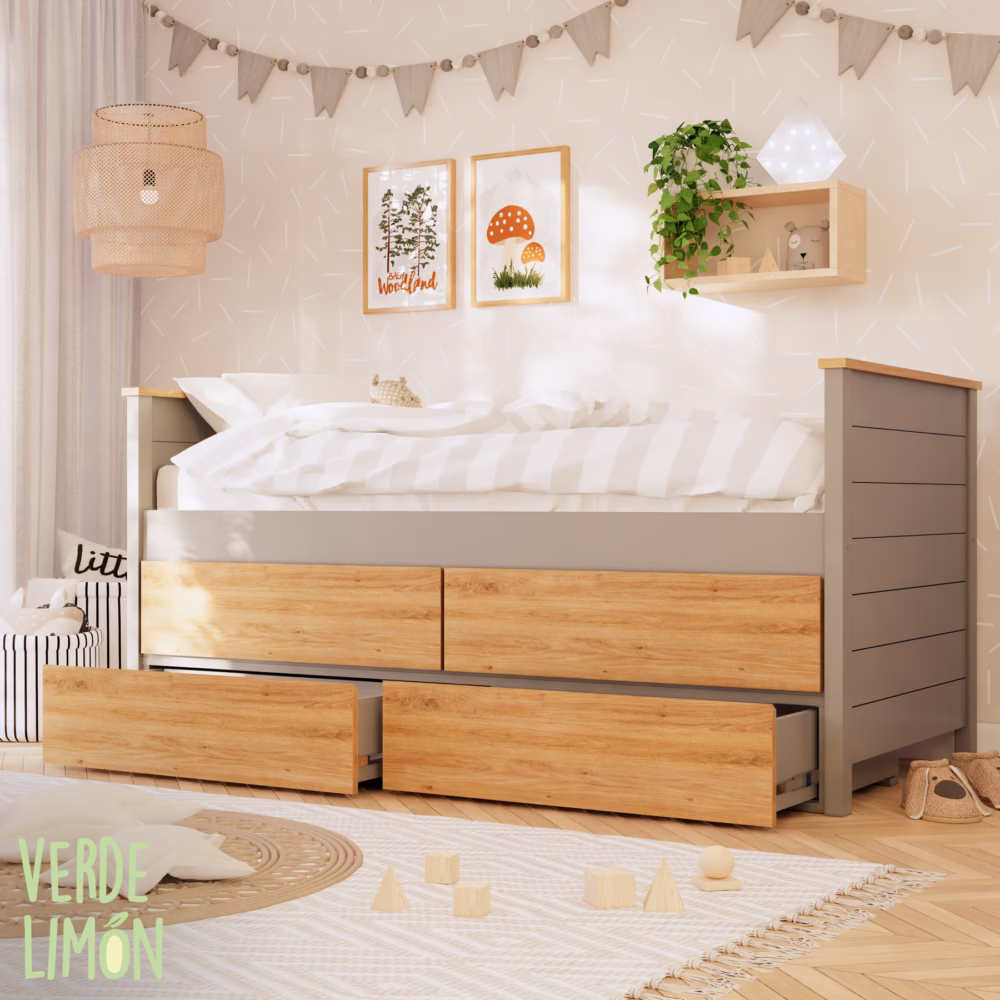 cama componible neo 4 cajones 1 plaza plaza y media