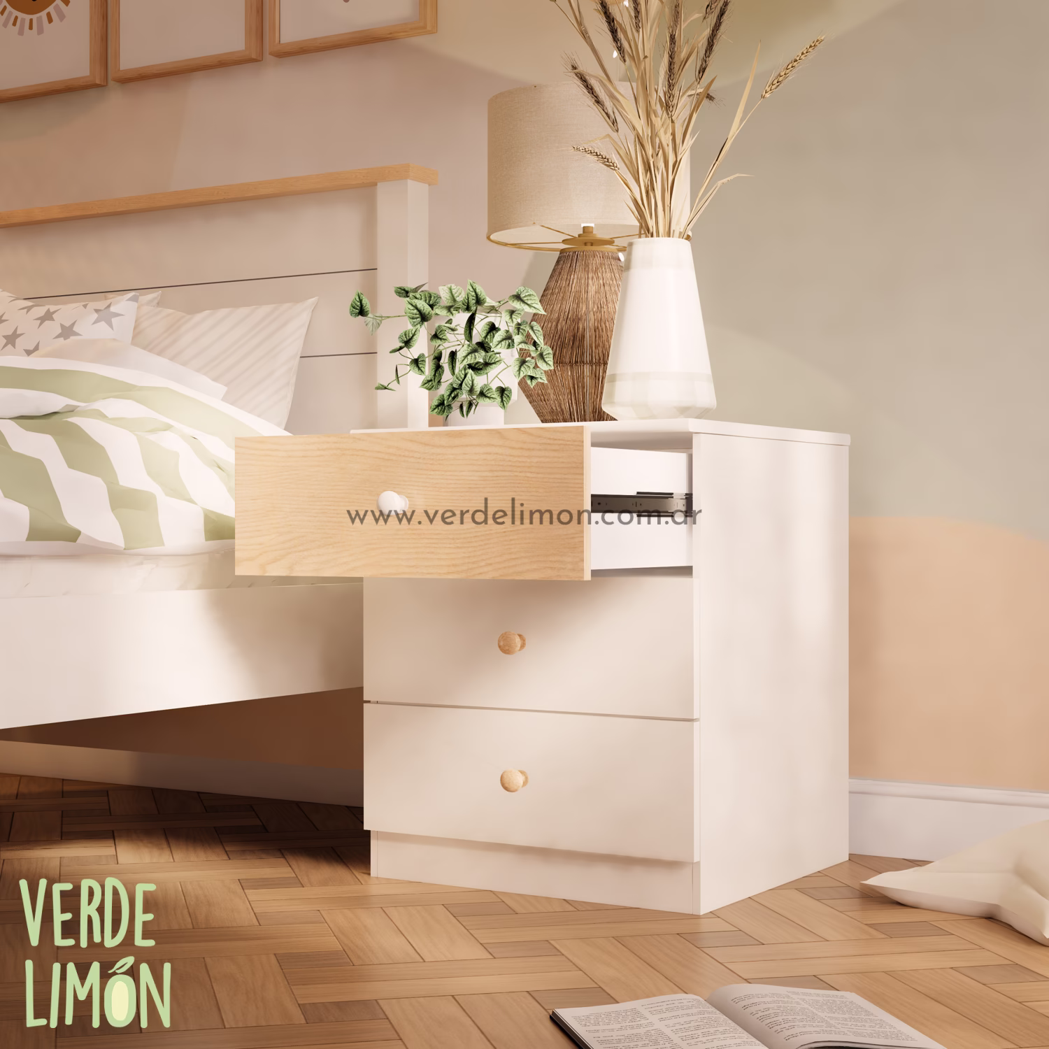 Mesita de Luz Nórdica - Imagen 2