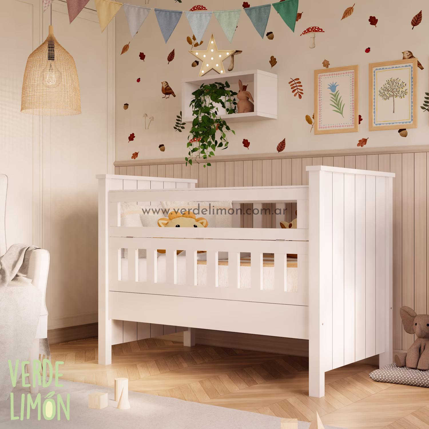 cuna charriot potter blanca