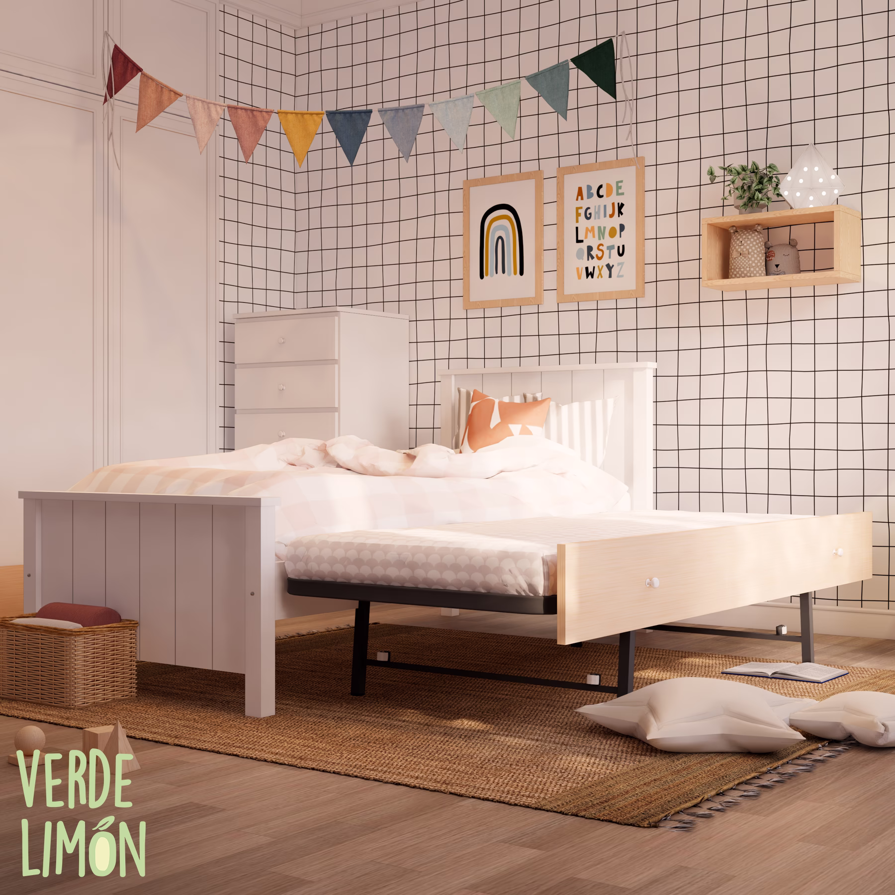 Cama Potter con Carro Plegable Guatambú - Imagen 2