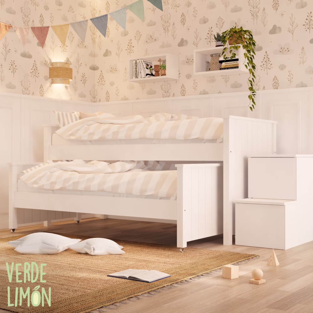 nido potter plus con mueble escalera sofi